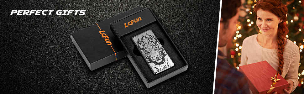 Electric Lighter USB Rechargeable Lighter Electronic Plasma Arc Lighter Flameless Windproof Lighters for Candle, Camping, Hiking, Outdoor(Black Tiger)…