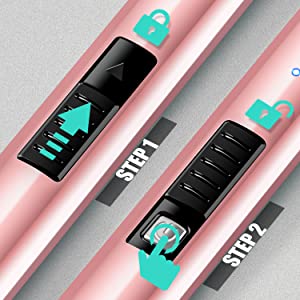Candle Lighter 2 Pack Plasma Rechargeable Electric Arc Lighter with LED Battery Display Windproof Flameless USB Long Lighter for Candle BBQ Camping Gas Stoves Fireworks(Rose Gold&Black)