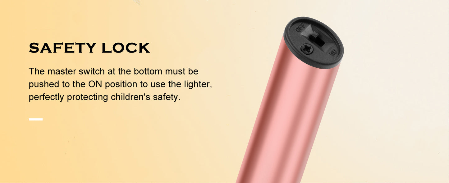 Candle Lighter,Electric Lighter USB Rechargeable,Electronic Arc Plasma Lighter,Long Pen BBQ Lighter for Candles,Camping,Grill-(Rose Gold)