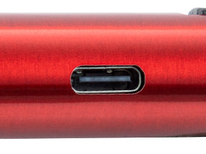 Candle Lighter,Electric USB Rechargeable Lighter,Long Flameless Lighter,Arc Plasma Windproof Lighter for Candle/Grill/Stove/Camping(Red)