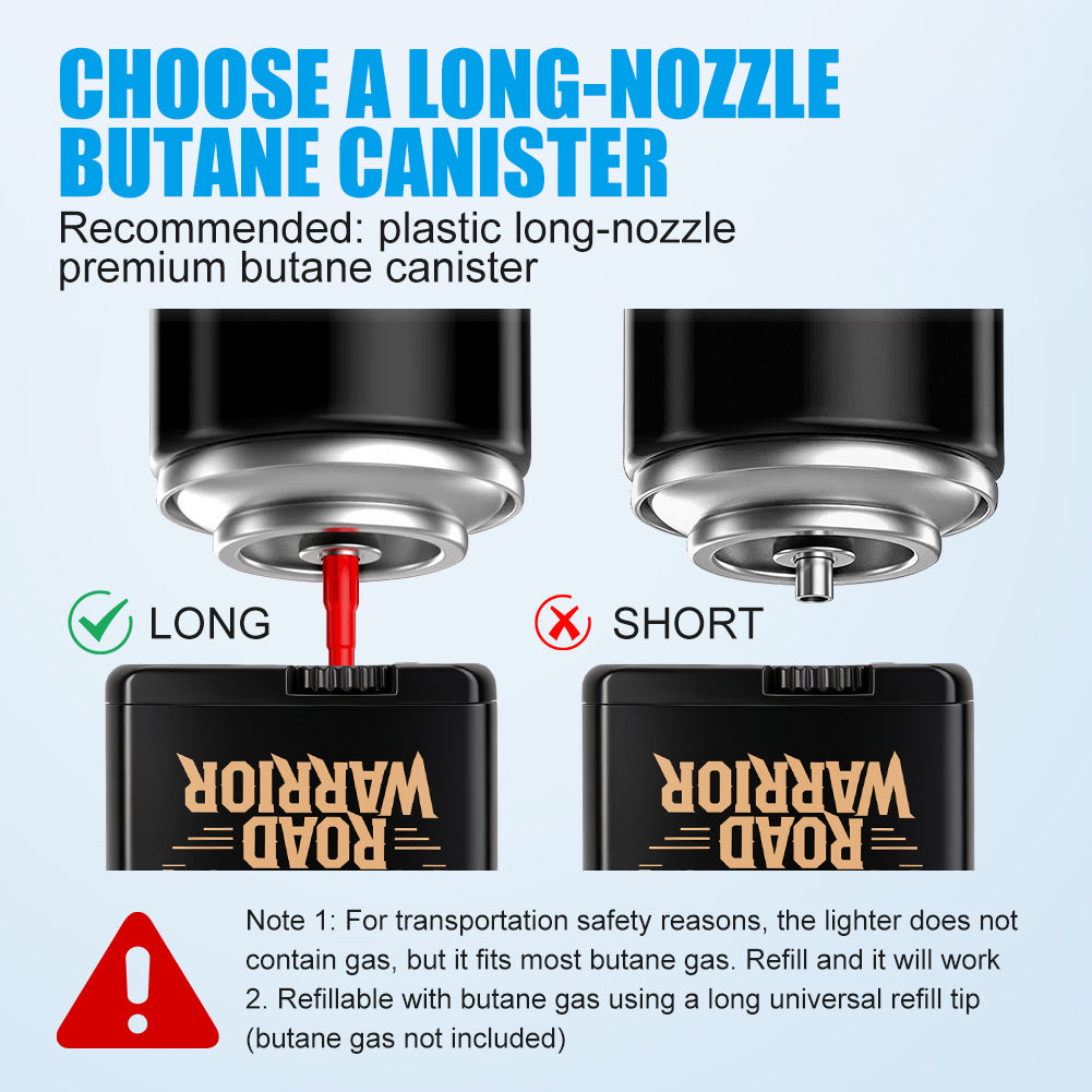 Torch Lighter Skull Windproof Dual Jet Flame Butane Lighters, Refillable Cigar Torch Cigarette Lighters