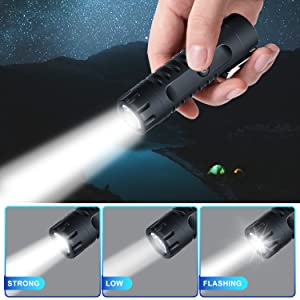 Waterproof Lighter USB Plasma Lighter Rechargeable Electric Lighter Waterproof with Flashlight Flameless Lighter Windproof Arc Lighter for Tactical Outdoor Camping Hiking (Black)