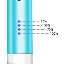 Arc Lighter USB Rechargeable Candle Lighter Flameless Electronic Lighter Windproof Plasma Long Neck Lighters with LED Battery Indicator for Candle,Fireworks,Grill,Barbecue,Stove (Blue)