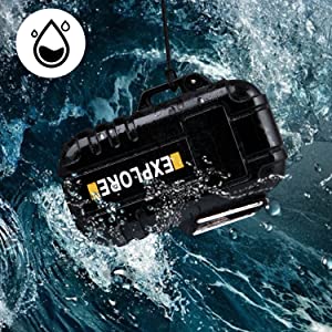 Waterproof Lighter Outdoor Windproof Lighter Dual Arc Lighter Electric Lighters USB Rechargeable-Flameless-Plasma Cool Lighters for Camping,Hiking,Adventure,Survival Tactical Gear (Black)